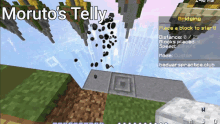 a video game called moruto 's telly is being played on a computer