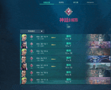 a screenshot of a video game with chinese characters on the screen