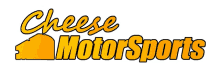 a logo for cheese motorsports shows a racing car