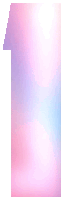 a pink and purple gradient background with a number one in the middle .