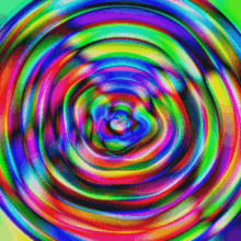 a colorful swirl that looks like a rainbow