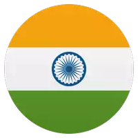 the flag of india is displayed in a circle on a white background