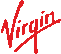 a red virgin logo is displayed on a white background