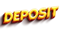 the word deposit is written in gold and red letters