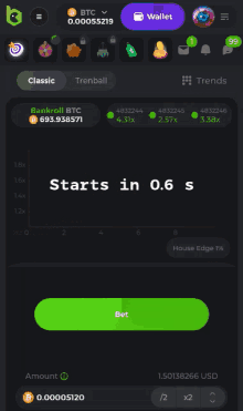 a screenshot of a wallet with the number 1.28x