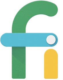 a green letter f with a blue stripe and a yellow rectangle