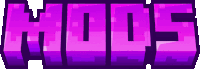 it looks like a minecraft logo with a purple and black background .