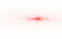 a red light shines on a white background with a blurred background