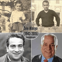 four pictures of a man with the name zeki alasya