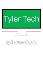 a computer monitor with the words tyler tech on the screen