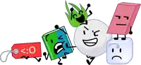 a group of cartoon characters with a red tag that says < : 0