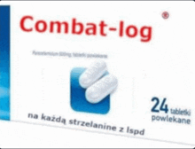 a box of combat-log with 24 tablets