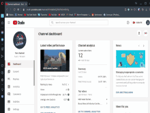 a screenshot of a youtube channel dashboard showing the latest video performance