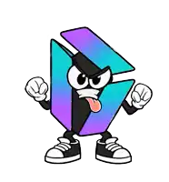 a cartoon character is giving a thumbs up with the word damn behind him