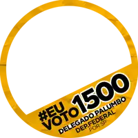 a yellow and black sticker that says eu voto 1500