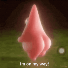 a picture of a spongebob character with the words i 'm on my way at the bottom