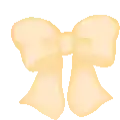 a pixel art of a bow on a white background .