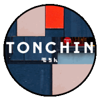 a circle with the word tonchin in white letters