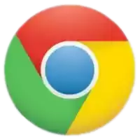 a google chrome logo with red green and yellow colors