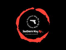 a logo for southern way rp has a red circle around it