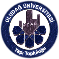 a blue circle with uludag universitesi yapi topluluğu written on it