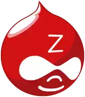 a red circle with a white letter z on it