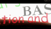a white background with the words bas tion and closer written in red