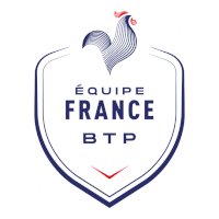 the logo for equipe france btp with a rooster on it