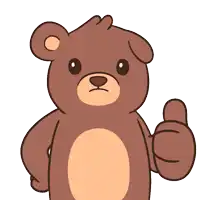 a brown teddy bear with a sad look on his face