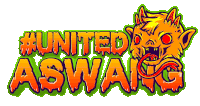 a logo that says united aswang with a monster on it