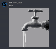 a picture of a faucet with the date of 07/04/2022