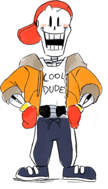 a drawing of papyrus with a cool dude shirt on