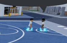 a basketball court with a sign that says world 4