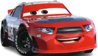 a red race car has the number 48 on it