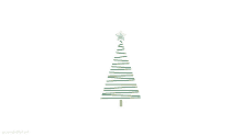 a green christmas tree with a gold star on top of it