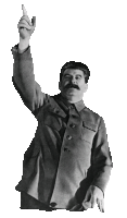 a man with a mustache is raising his hand up in the air