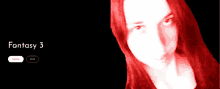 a woman with red hair is on a black background with the words fantasy 3 above her