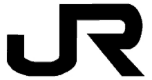 the jr logo is black and white on a white background .