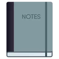 a notebook with the words notes on the cover