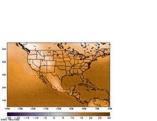 a map of the united states shows a temperature range from -15 to 30 degrees