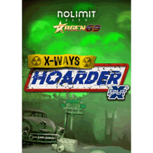 a poster for x-ways hoarder shows a car and toilet paper