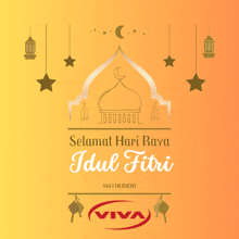 a greeting card that says selamat hari raya idul fitri 1443 hijriyah