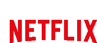 a logo for netflix is shown in red on a white background