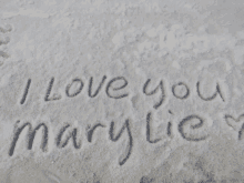 i love you mary lie written in the snow