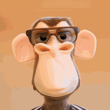 a cartoon monkey with glasses and the words oh my god behind it