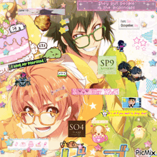 a collage of anime characters with the words they put people in the mcdonald 's