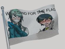 a flag that says " we stand for the flag "