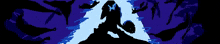 a pixel art of a person standing in the dark with a sword .