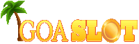 a logo for goa slot with a palm tree in the corner