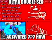 a screenshot of a funny meme that says discord ultra double sex